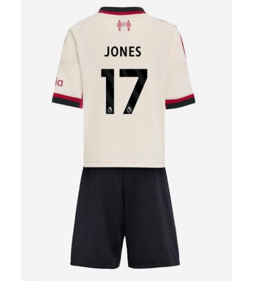 Liverpool Curtis Jones #17 Borta Kläder Barn 2025-26 Kortärmad (+ Korta byxor)